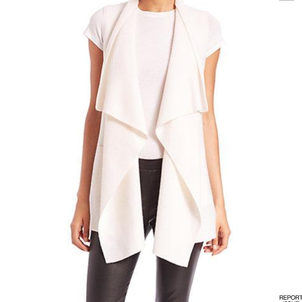 Vince Drape Front Sweater Vest